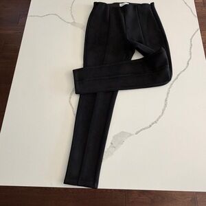 Gibson Latimer Black Ribbed Waistband Leggings